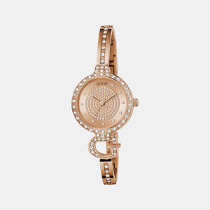 Giselle Women Quartz Rose Gold Dial Analog Recycled Steel Watch GW0929L3