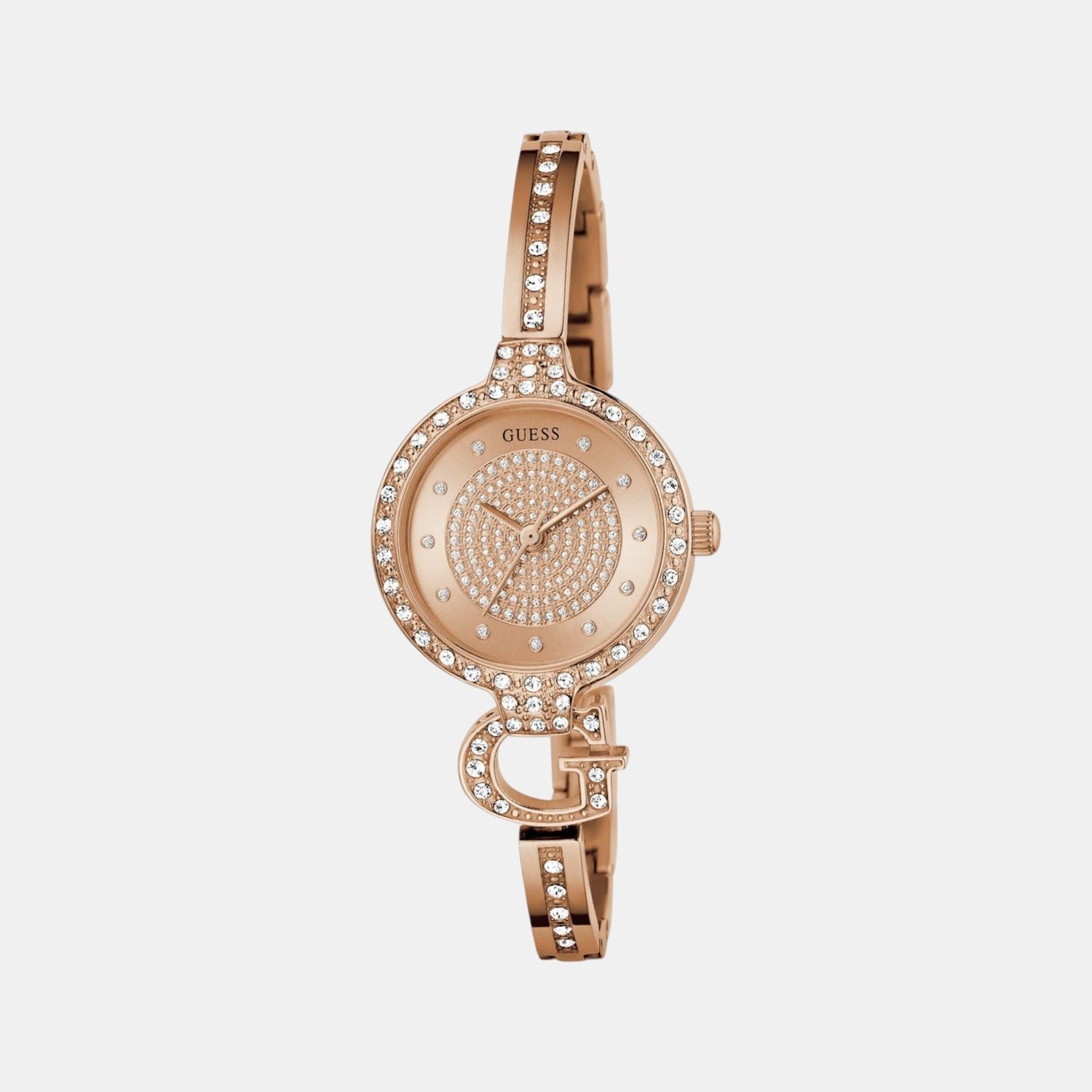 Giselle Women Quartz Rose Gold Dial Analog Recycled Steel Watch GW0929L3