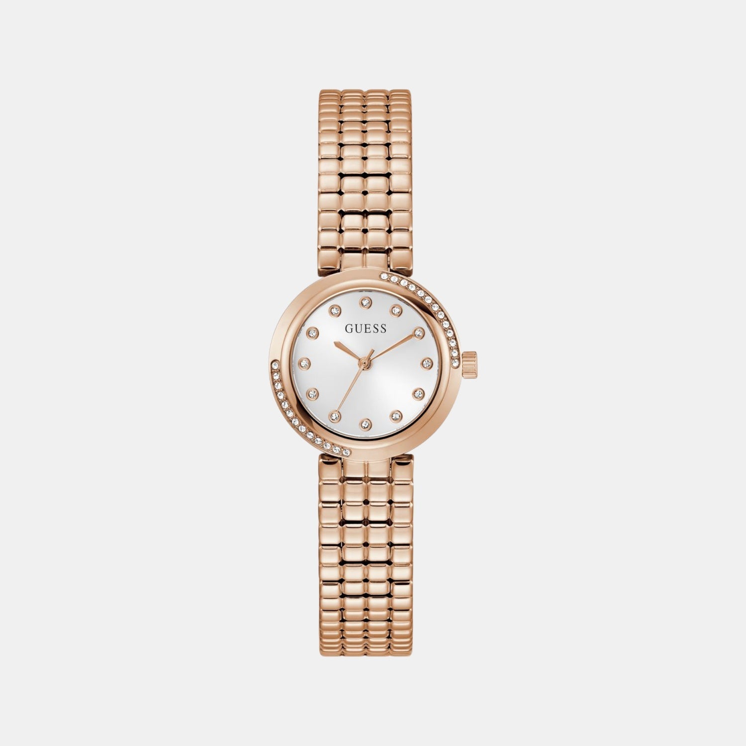 Clara Women Quartz White Dial Analog Recycled Steel Watch GW0930L3