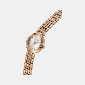Clara Women Quartz White Dial Analog Recycled Steel Watch GW0930L3