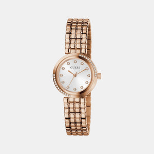 Clara Women Quartz White Dial Analog Recycled Steel Watch GW0930L3