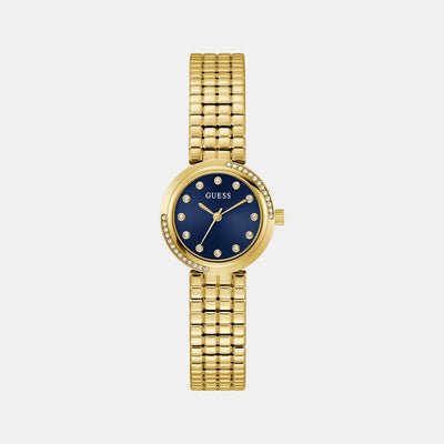 Clara Women Quartz Blue Dial Analog Recycled Steel Watch GW0930L4