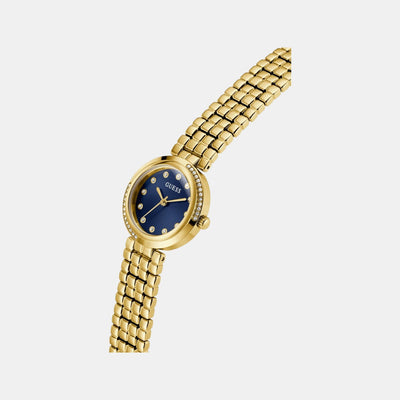 Clara Women Quartz Blue Dial Analog Recycled Steel Watch GW0930L4