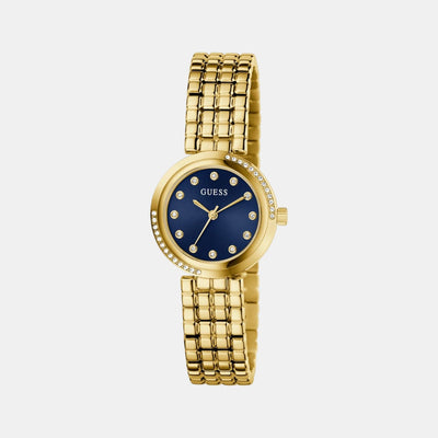 Clara Women Quartz Blue Dial Analog Recycled Steel Watch GW0930L4