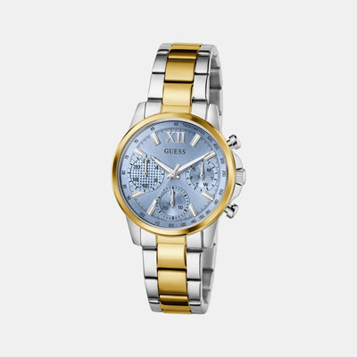 Bailey Women Quartz Ice Blue Dial Multi-Function Stainless Steel Watch GW0933L3