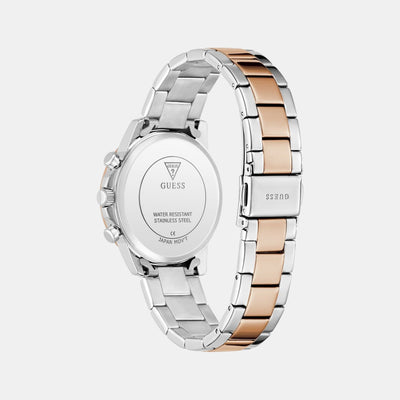 Dress Women Quartz Red Dial Multi-Function Stainless Steel Watch GW0933L5