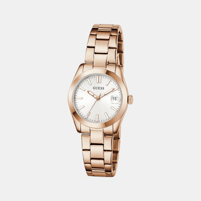 Alice Women Quartz White Dial Analog Recycled Steel Watch GW0934L4