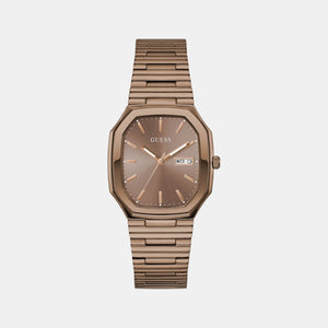 Dress Men Quartz Bronze Dial Analog Recycled Steel Watch GW0978G3