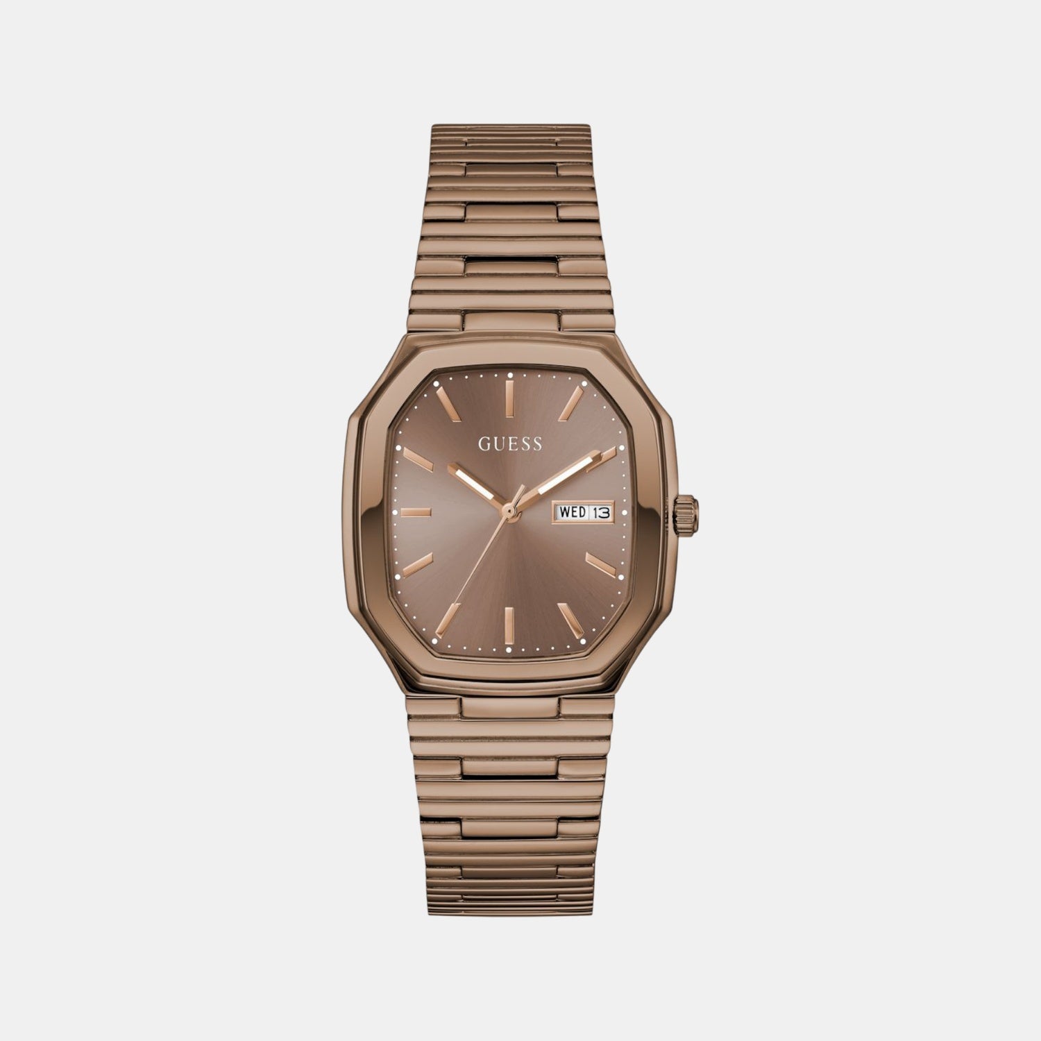 Dress Men Quartz Bronze Dial Analog Recycled Steel Watch GW0978G3