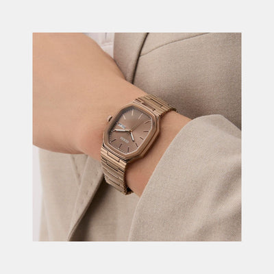 Dress Men Quartz Bronze Dial Analog Recycled Steel Watch GW0978G3