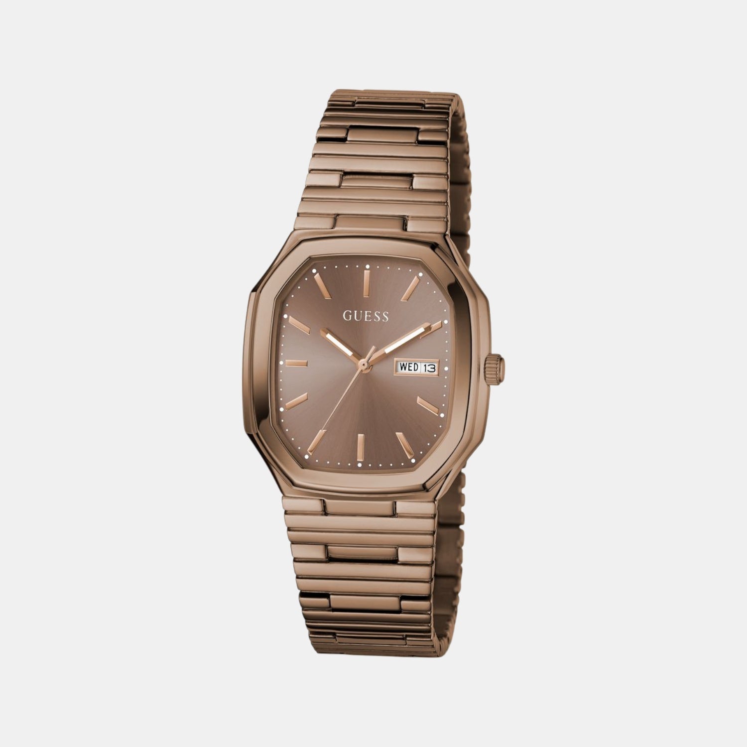 Dress Men Quartz Bronze Dial Analog Recycled Steel Watch GW0978G3