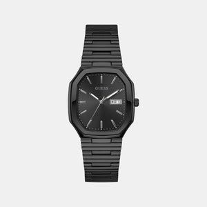 Dress Men Quartz Black Dial Analog Recycled Steel Watch GW0978G4