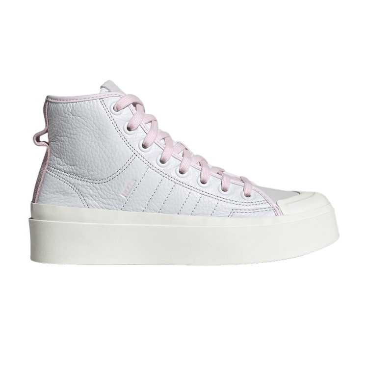 adidas Nizza Bonega Platform Mid Crystal White Cloud White Almost Pink (Women's)