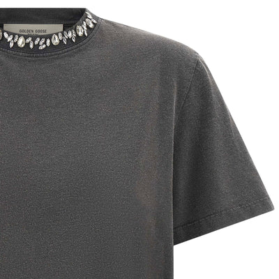 Golden Goose Cabochon Crystal T-shirt