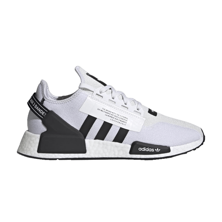 adidas NMD R1 V2 White Black Stripes