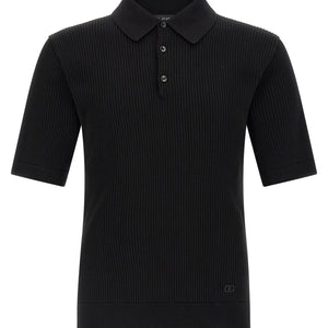 Dolce & Gabbana Micro-ribbed Polo Shirt