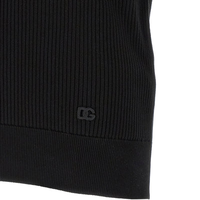 Dolce & Gabbana Micro-ribbed Polo Shirt