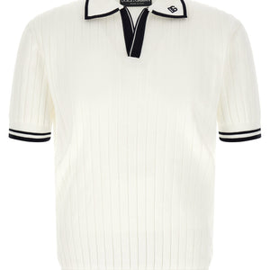 Dolce & Gabbana Flat Ribbed Polo Shirt