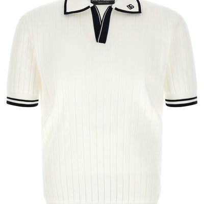 Dolce & Gabbana Flat Ribbed Polo Shirt