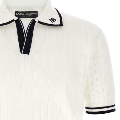 Dolce & Gabbana Flat Ribbed Polo Shirt