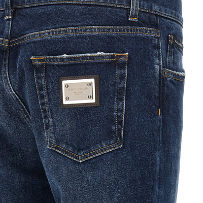 Dolce & Gabbana Logo Plaque Jeans