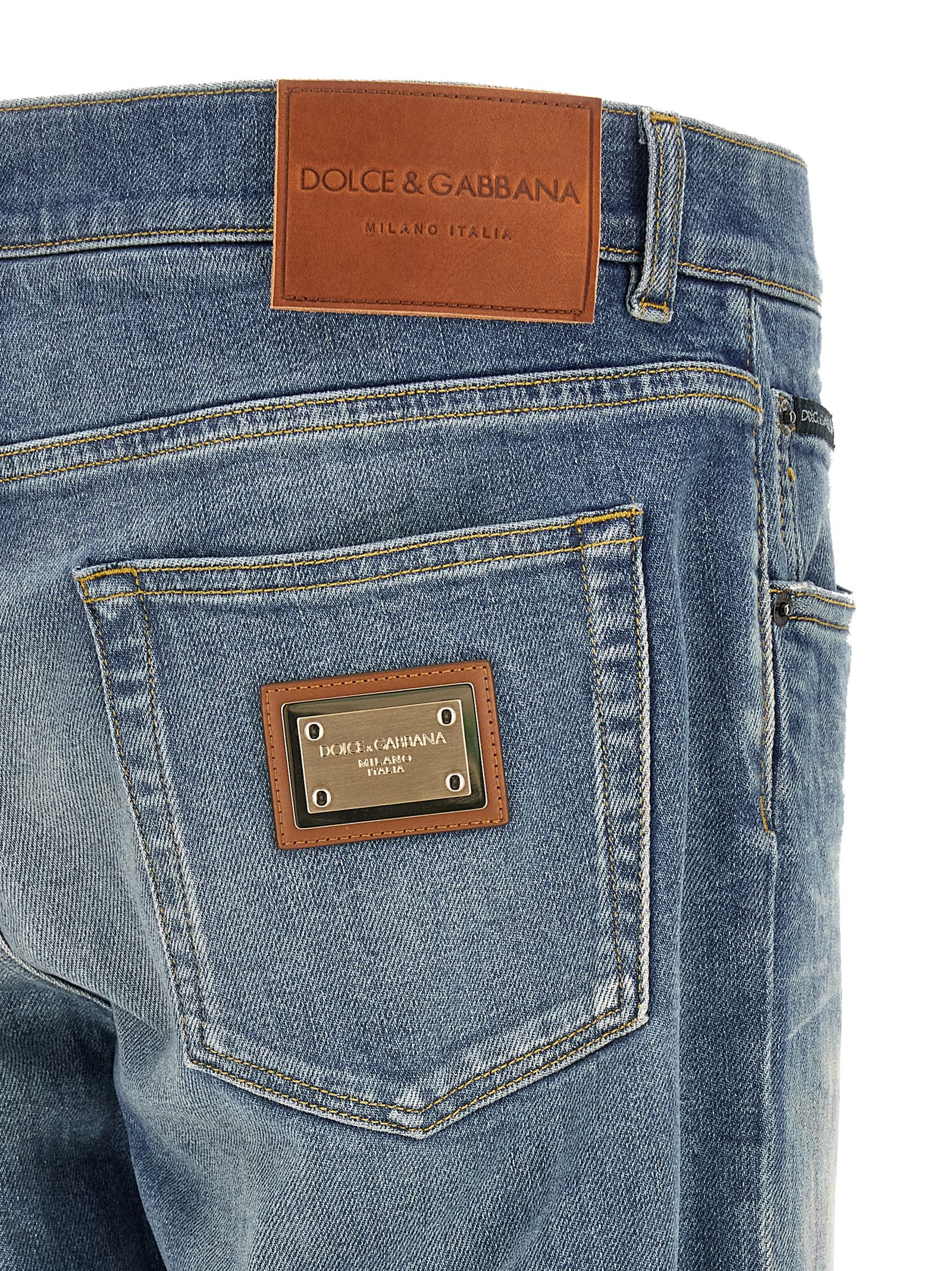 Dolce & Gabbana Logo Plaque Jeans