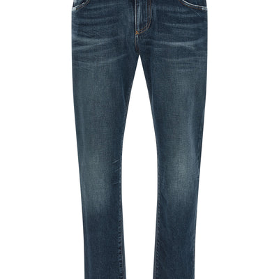 Dolce & Gabbana Logo Patch Jeans