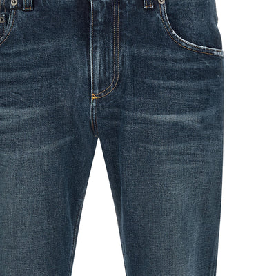 Dolce & Gabbana Logo Patch Jeans