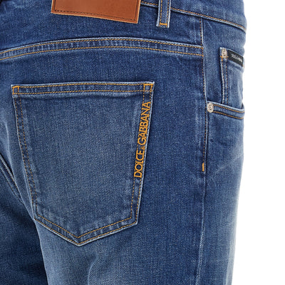 Dolce & Gabbana Logo Embroidery Jeans