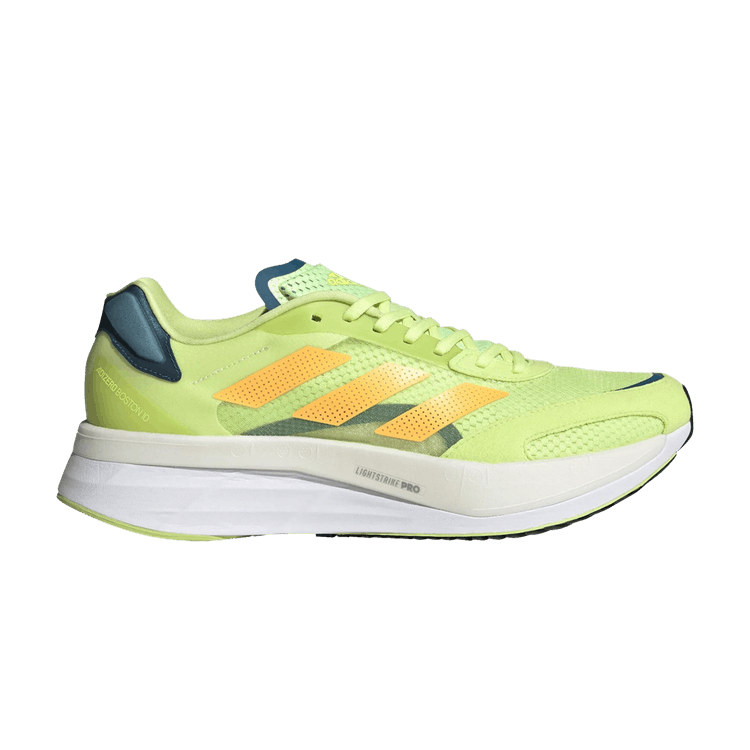 adidas Adizero Boston 10 Pulse Lime Flash Orange Teal