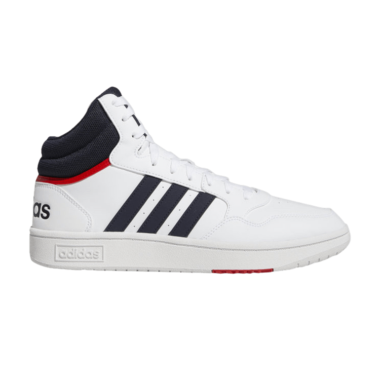 adidas Hoops 3.0 White Navy Red