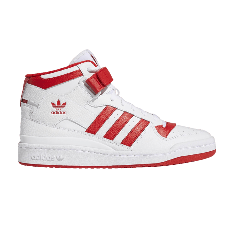 adidas Forum Mid Cloud White Vivid Red