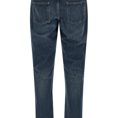 Dolce & Gabbana Logo Embroidery Jeans
