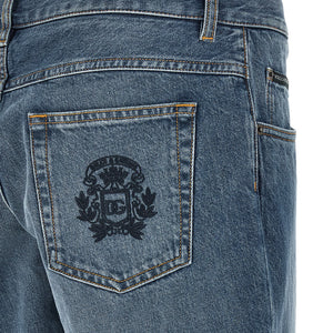 Dolce & Gabbana Heraldic Embroidery Jeans