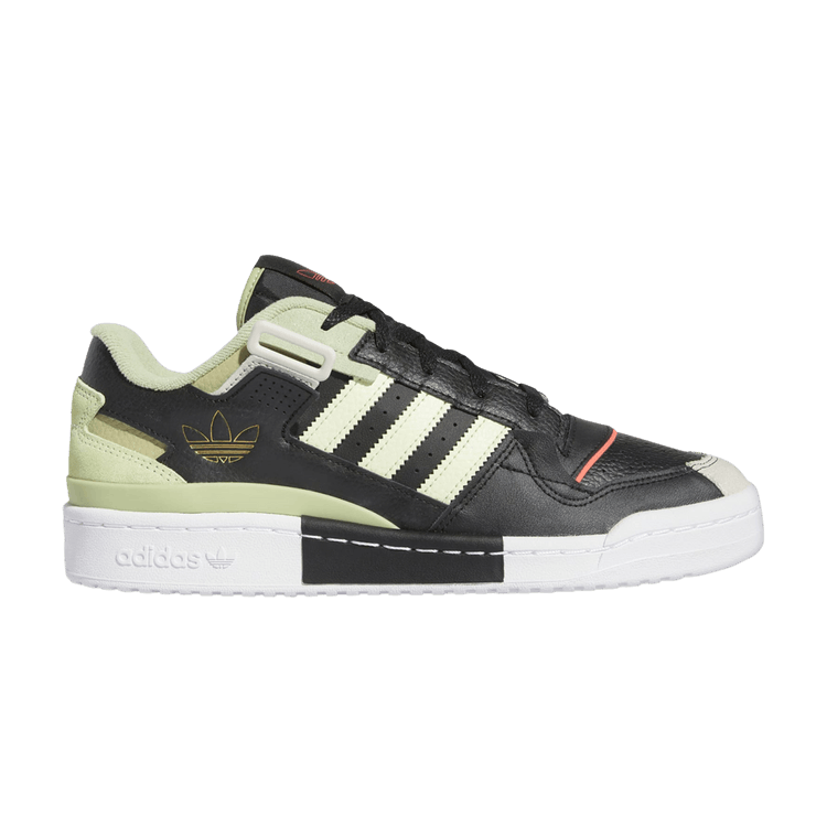 adidas Forum Exhibit Low Core Black Almost Lime Magic Lime