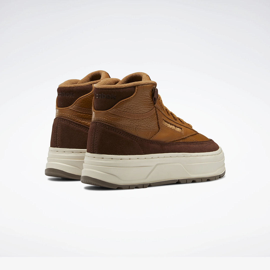 Reebok | CLUB C DOUBLE GEO MID  { BROWN