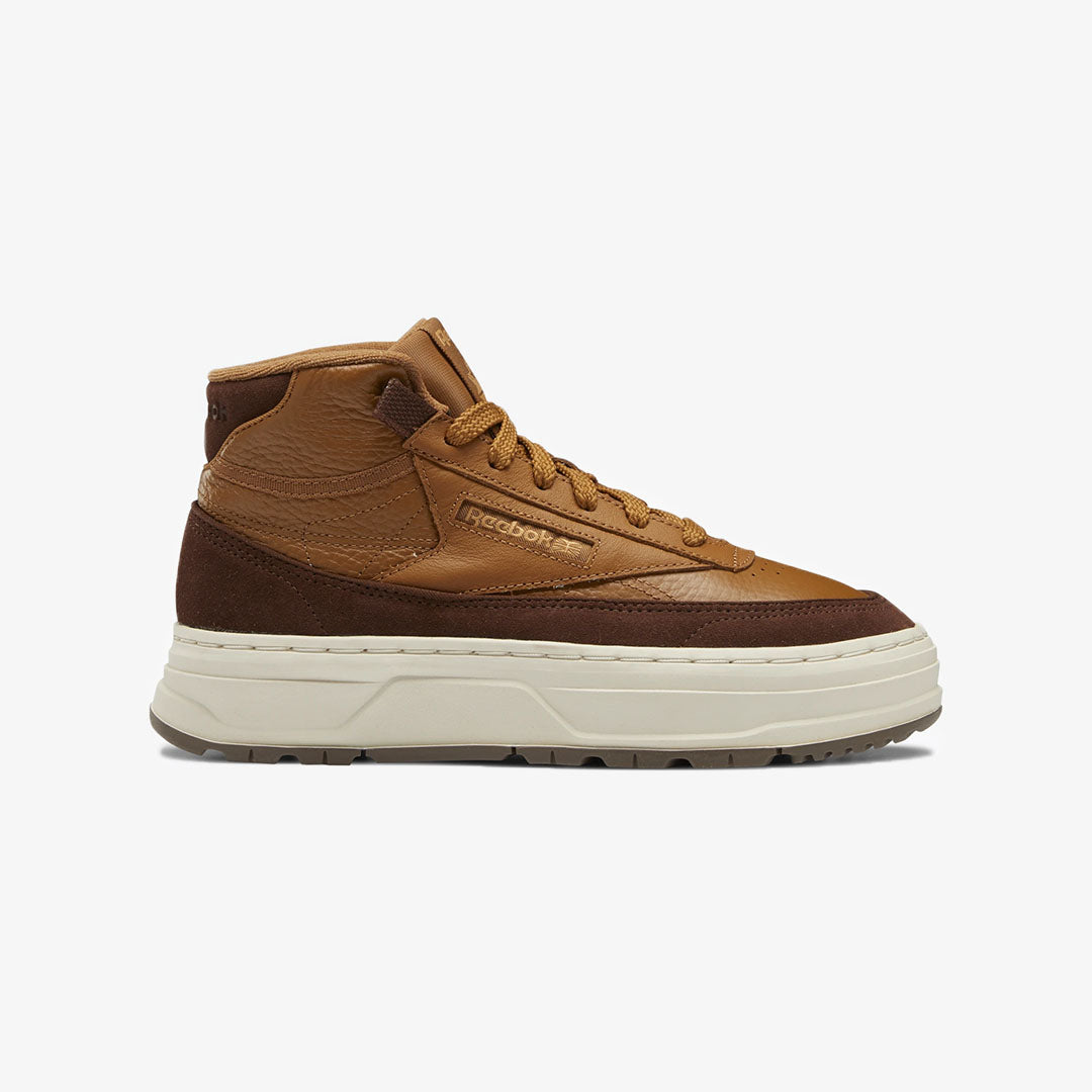 Reebok | CLUB C DOUBLE GEO MID  { BROWN