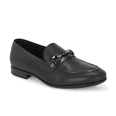 Nova Textured Buckled Loafers by Aspeerio