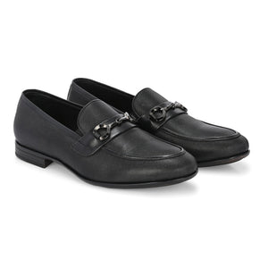 Nova Textured Buckled Loafers by Aspeerio