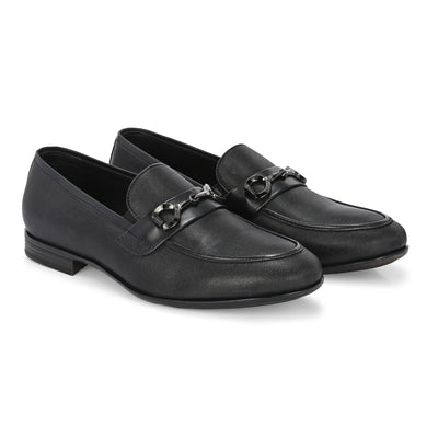 Nova Textured Buckled Loafers by Aspeerio