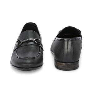 Nova Textured Buckled Loafers by Aspeerio