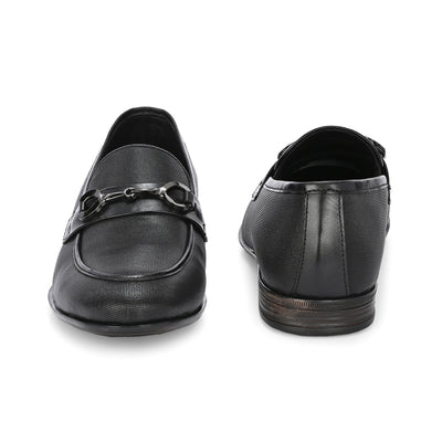 Nova Textured Buckled Loafers by Aspeerio