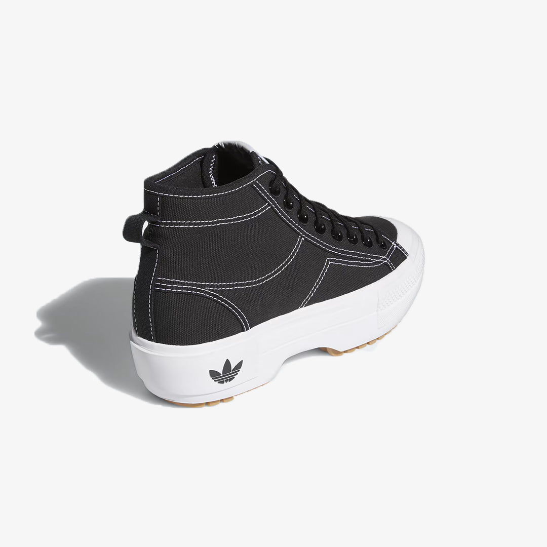 Adidas Originals | NIZZA TREK SHOES  { CORE BLACK/CLOUD WHITE/GUM