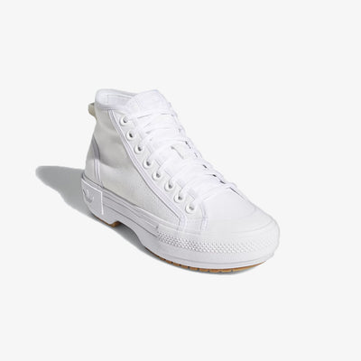 Adidas Originals | NIZZA TREK SHOES  { CLOUD WHITE / GUM / GREY ONE