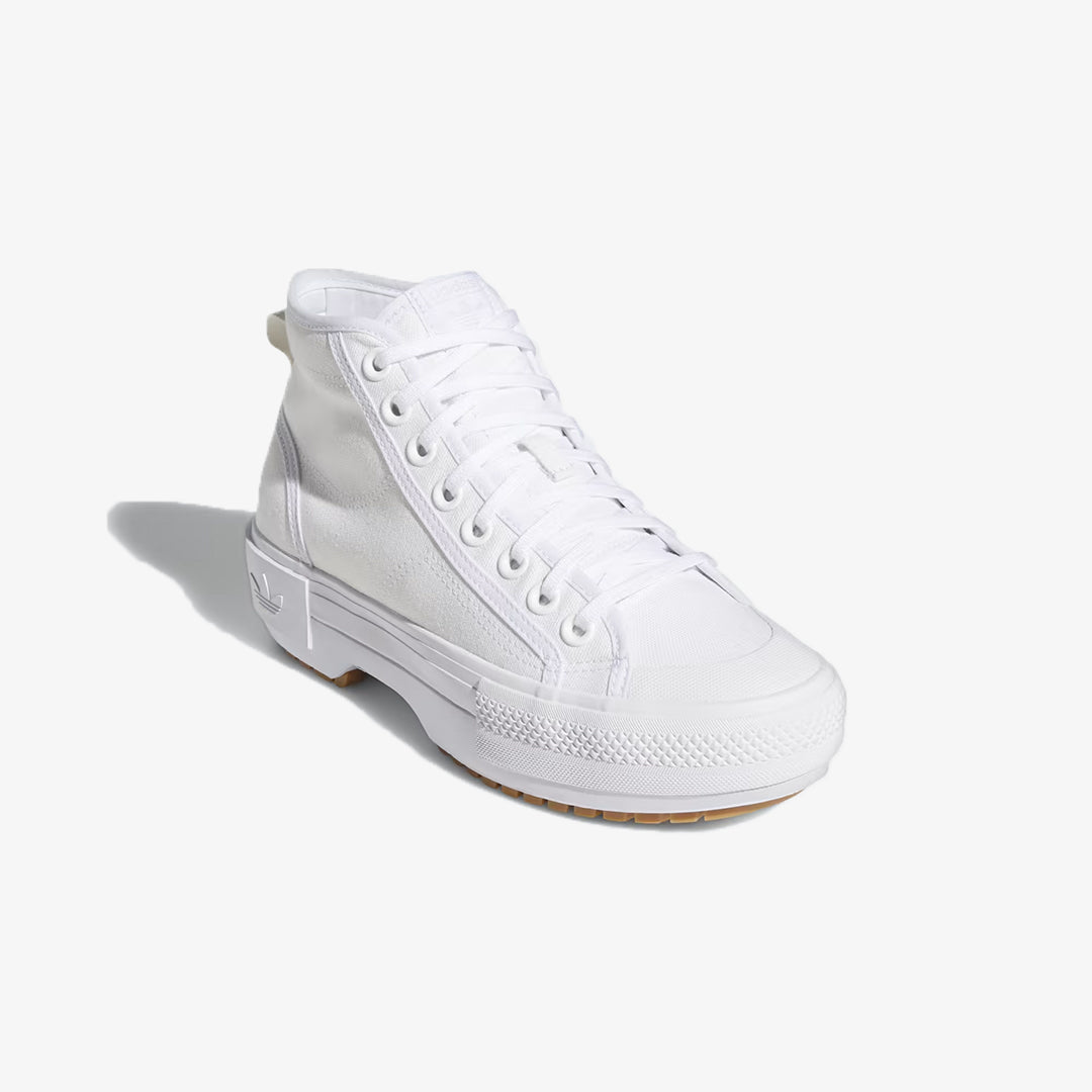 Adidas Originals | NIZZA TREK SHOES  { CLOUD WHITE / GUM / GREY ONE