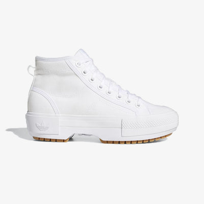 Adidas Originals | NIZZA TREK SHOES  { CLOUD WHITE / GUM / GREY ONE