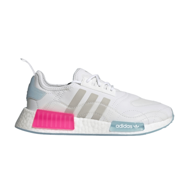 adidas NMD R1 White Halo Blue Shock Pink (Women's)