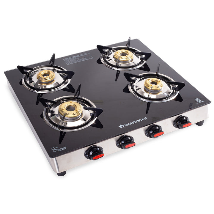 Galaxy 4 Burner Cooktop | 2 Medium, 2 Small Wide by blacktree