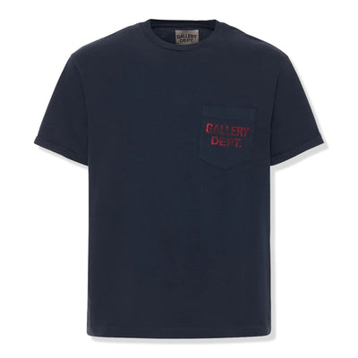 Gallery Dept. Chest Logo Black Pocket T Shirt