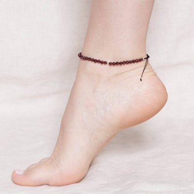 Garnet Energy Anklet
